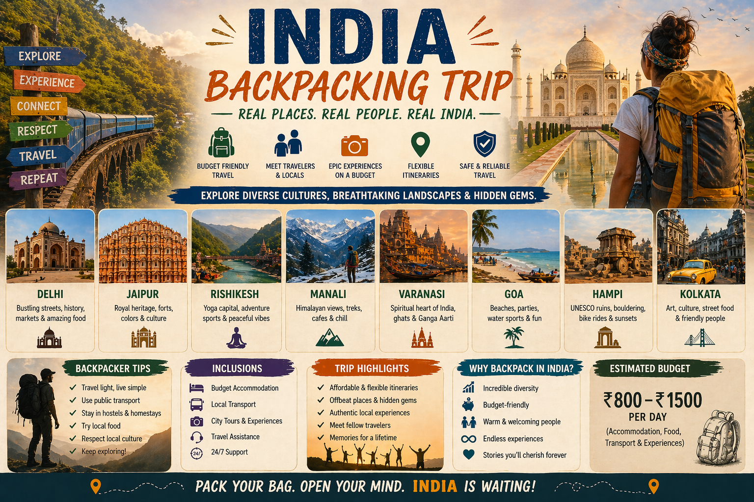 India Backpacking Trip Guide: Routes, Budget & Tips