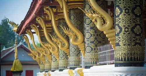 Laotian architecture in Luang Prabang
